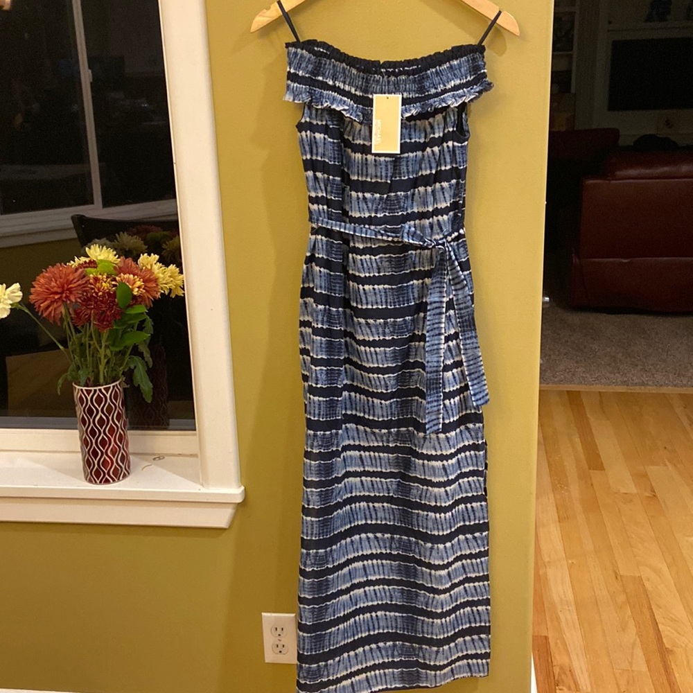 NWT MICHAEL KORS MAXI STRAPLESS MAXI DRESS
